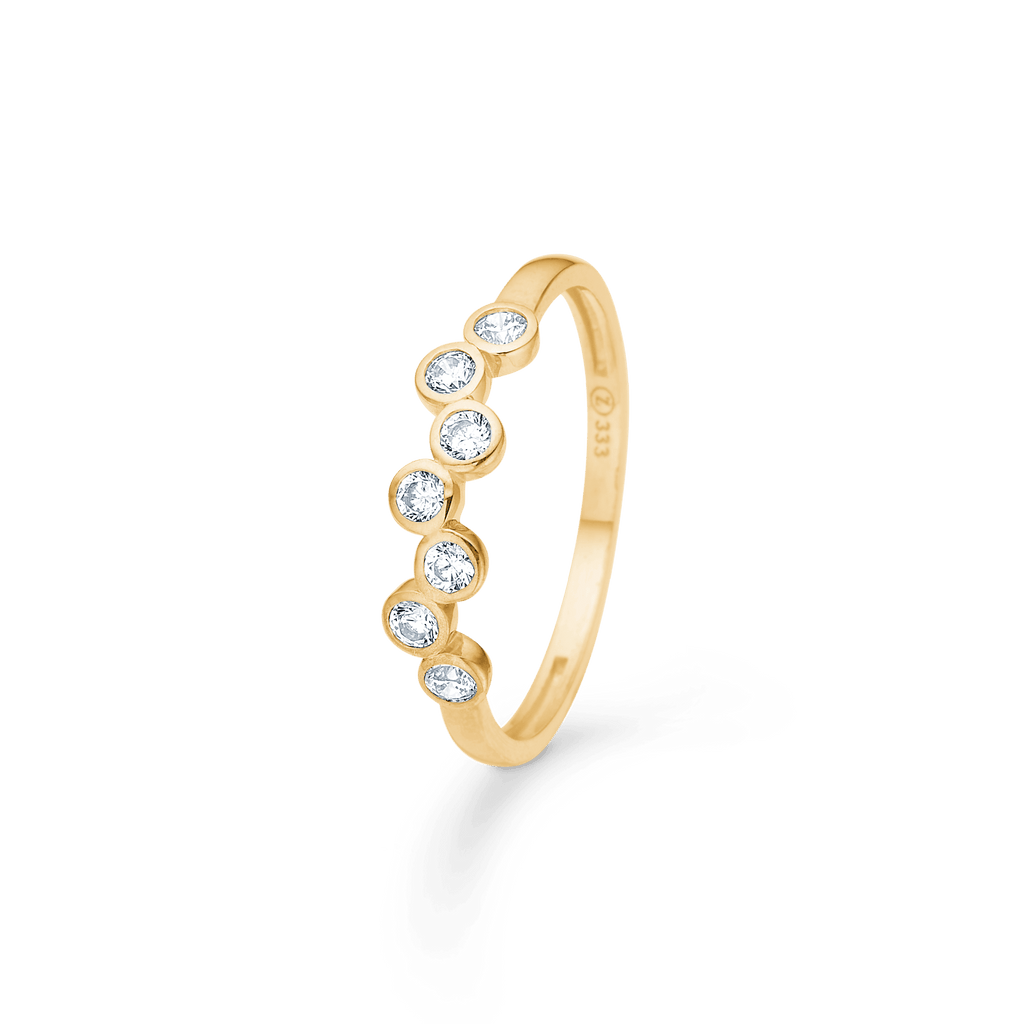 Mads Z Lucy Ring i 8 Karat Guld Cz 7 - Ringe - 3347034-001