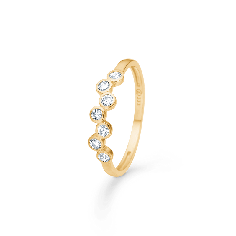 Mads Z Lucy Ring i 8 Karat Guld Cz 7 - Ringe - 3347034-001