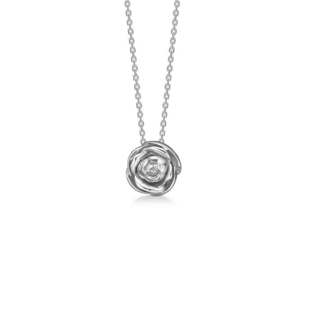 Mads Z Sølv Rosalie Halskæde 12mm Rose - Halskæder - 2120156