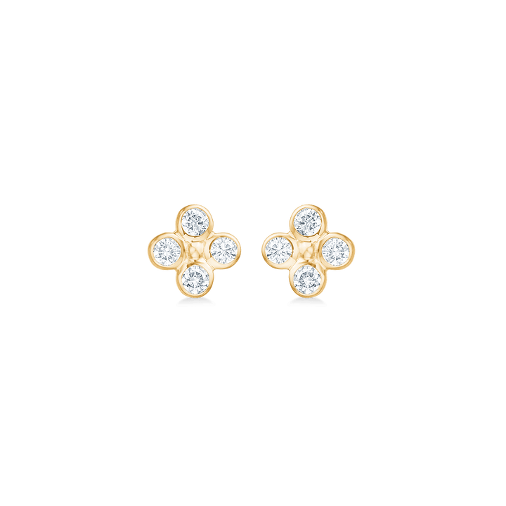 Mads Z Sophias Bloom 14kt Guld Ørestikker m. 0.16ct W.si - Øreringe - 1511194