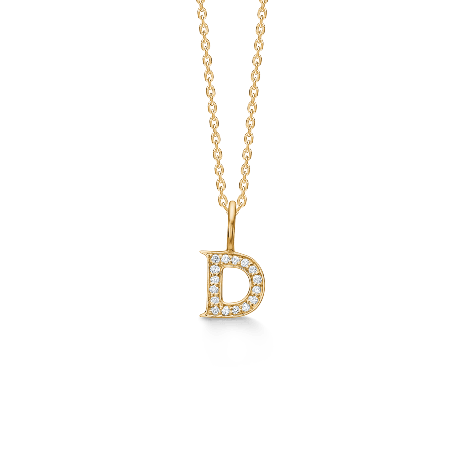 Mads Z Tender Love Bogstavs 14kt Guld Vedhæng m. Diamanter - Vedhæng - 1531100-004