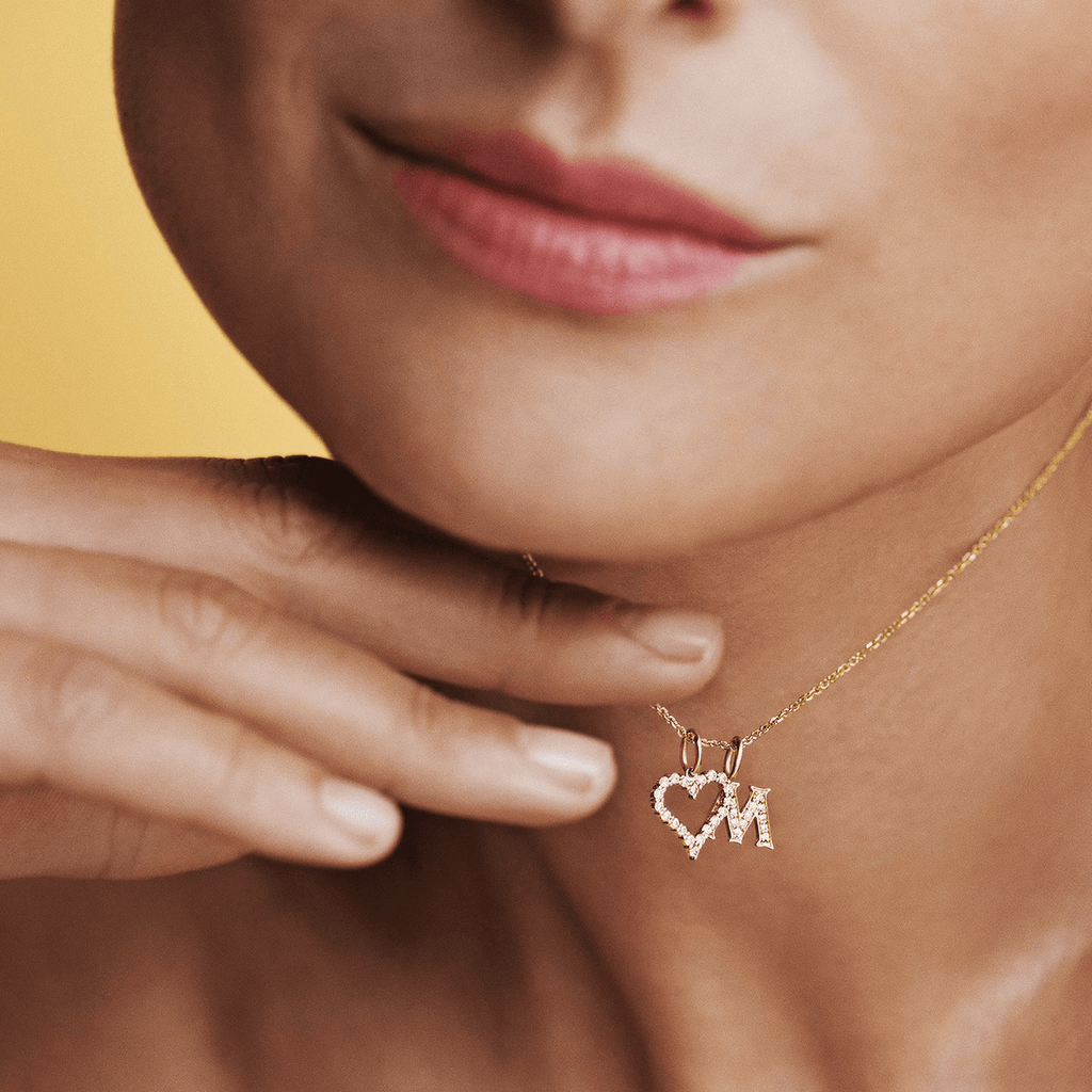 Mads Z Tender Love Bogstavs 14kt Guld Vedhæng m. Diamanter - Vedhæng - 1531100-001