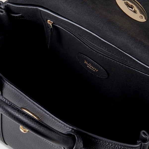 Mulberry Bayswater Satchel Black Small Classic Grain - Bayswater Taske - HH9216/205A100