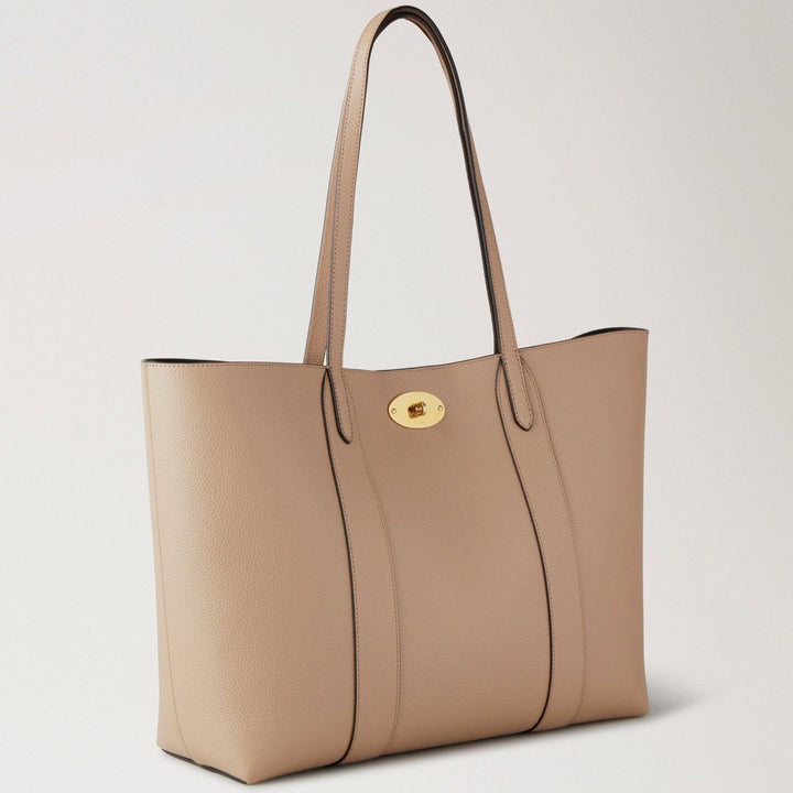 Mulberry Bayswater Tote Small Classic Grain in beige leather with gold-colored buckle, Model HH5727 205E631