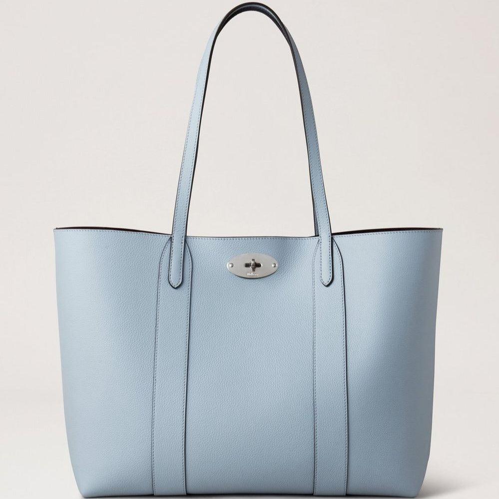 Mulberry Bayswater Tote Small Classic Grain Poplin Blue - Bayswater Taske - HH5727/205U804
