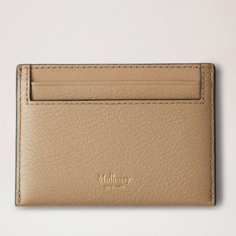 Mulberry Continental Credit Card Slip maple in light, smooth leather with card pocket, Model RL7733 657E631.