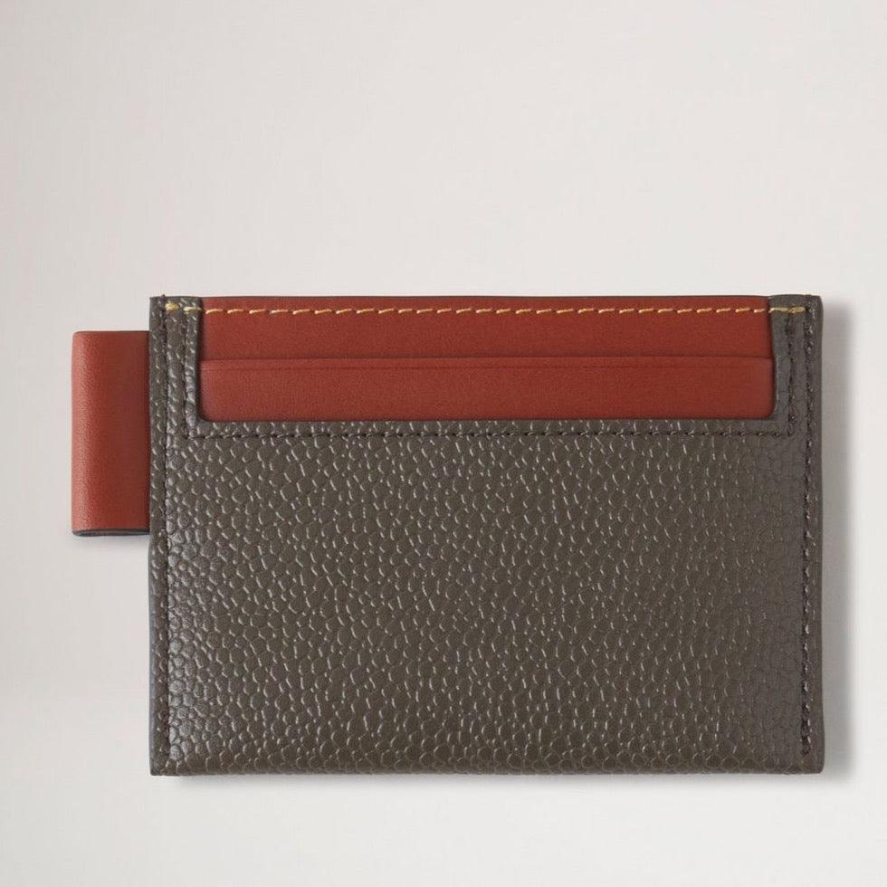 Mulberry Credit Card Slip Eco Scotchgrain Mole/Cognac - Kortholder - RL7036/127Q330