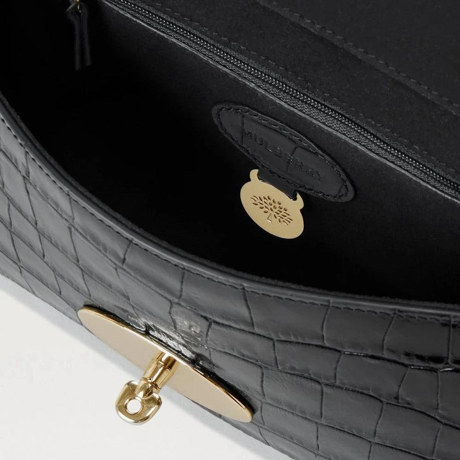 Mulberry Lily Croc Black - Lily Taske - HH9590/641A100