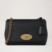 Mulberry Medium Lily Black Glossy Goat