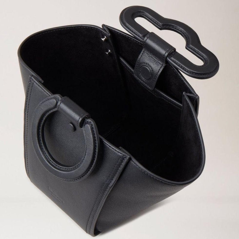 Mulberry Mini Riders Top Handle Silky Calf Handbag Black - - RL7794/657A100