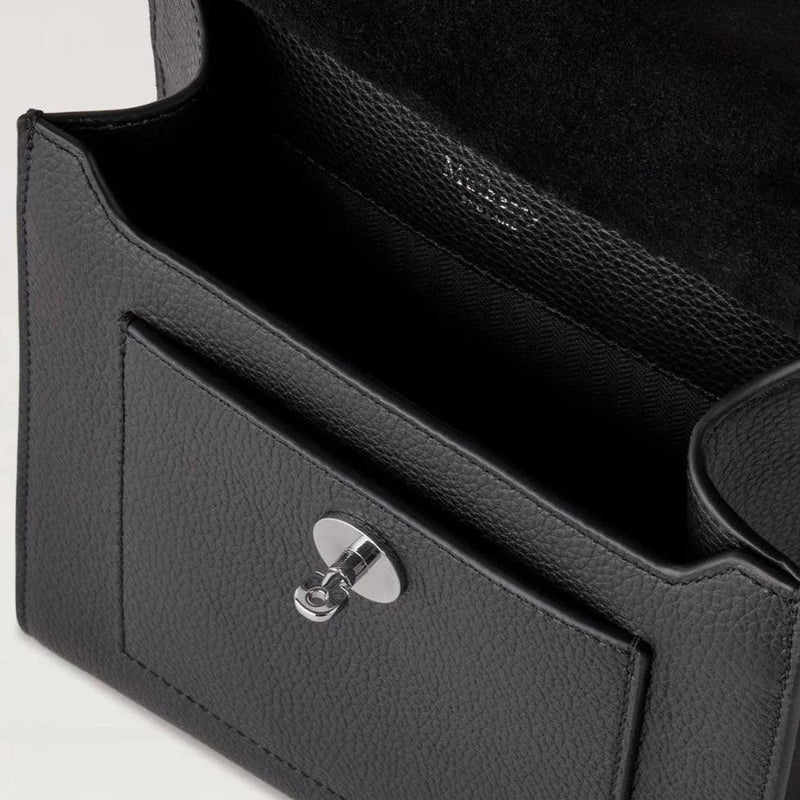 Mulberry Small Antony Small Classic Grain Black Silver Tone - Antony Taske - HH9190/205A100