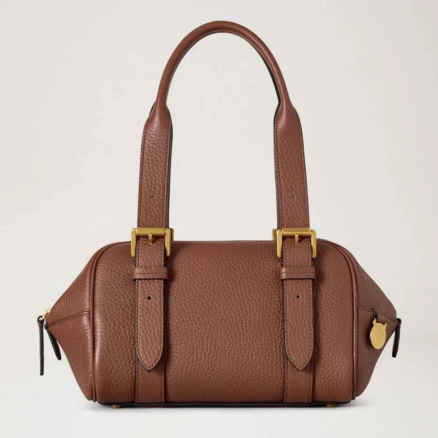 Mulberry Small Boston Bright Oak Heavy Grain
