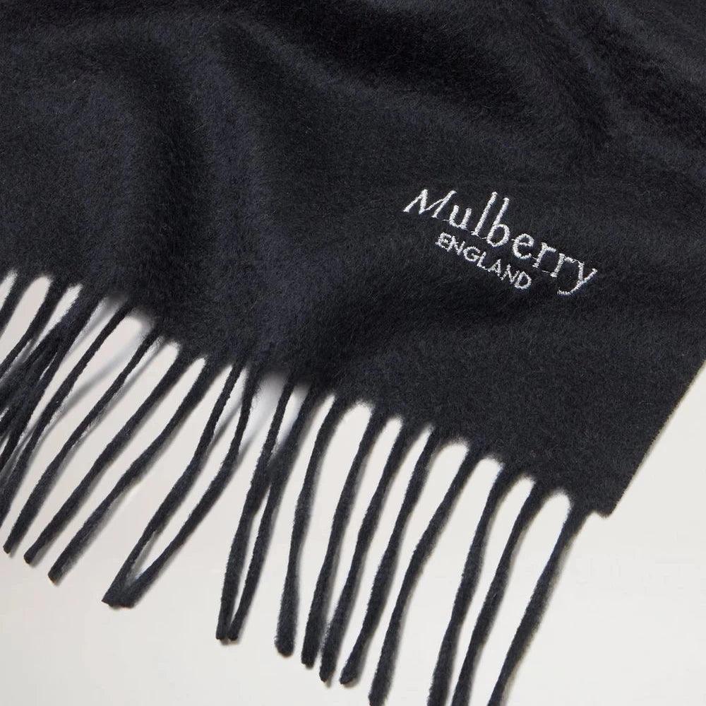 Mulberry Sort Cashmere Tørklæde 30x195 - Tørklæder - VS4460/885A100
