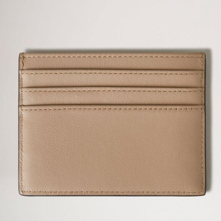 Mulberry Zipped Credit Card Slip Maple features a beige card holder in smooth leather with multiple card pockets. Model RL7840587E631.