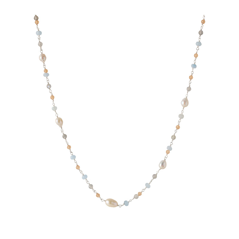 Pernille Corydon Mellow Blue Necklace - Silver