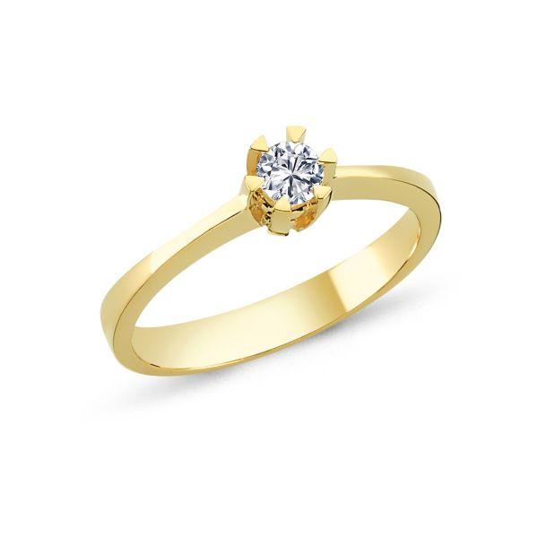 Nuran 14kt Star Diamant Ring Med 0.03Ct W.Si - Ringe - L1964-003RG-001