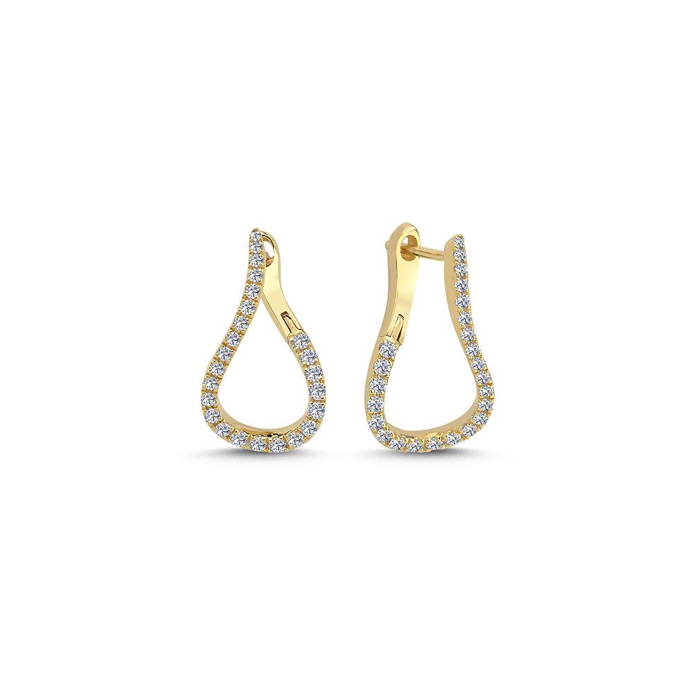 Nuran 14kt Valentina Diamant Ørestikker m. 0.55ct W/Si - Øreringe - Ø2460-055-RG