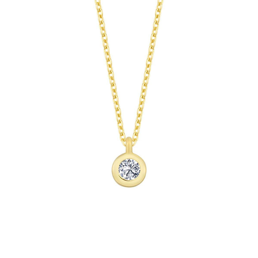 Nuran 14kt Zoe Halskæde 0.03ct W/Si - Halskæde - V2314-003RG