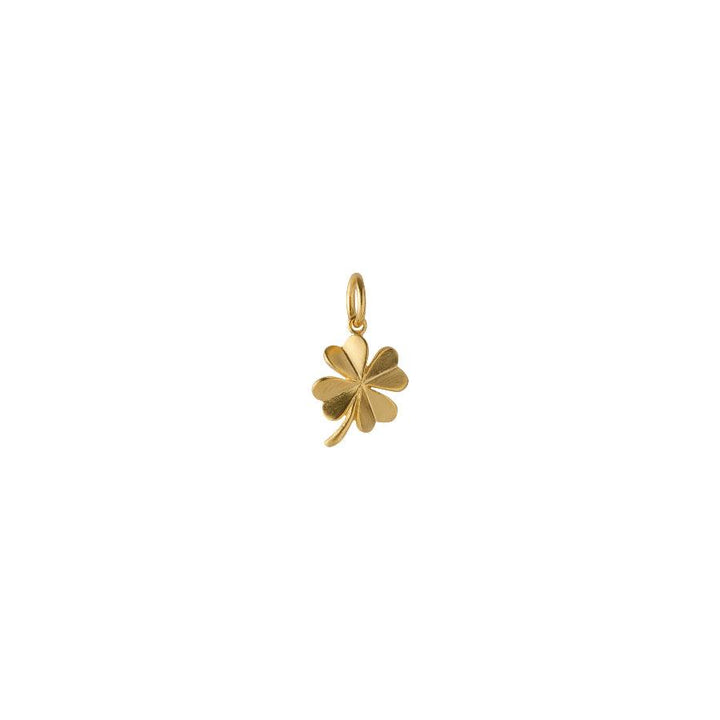 Pernille Corydon Clover Pendant gold-plated four-leaf clover pendant in shiny gold look, Model P-964-GP-1.