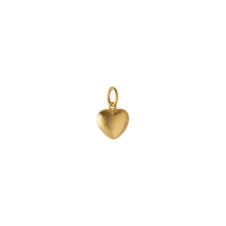 Pernille Corydon Love Pendant gold-plated heart pendant in brushed gold look, Model P-962-GP-1.