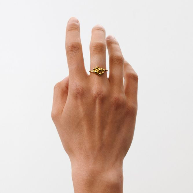 Pernille Corydon Pebble Ring I Forgyldt Sølv - Ringe - R-460-GP-001