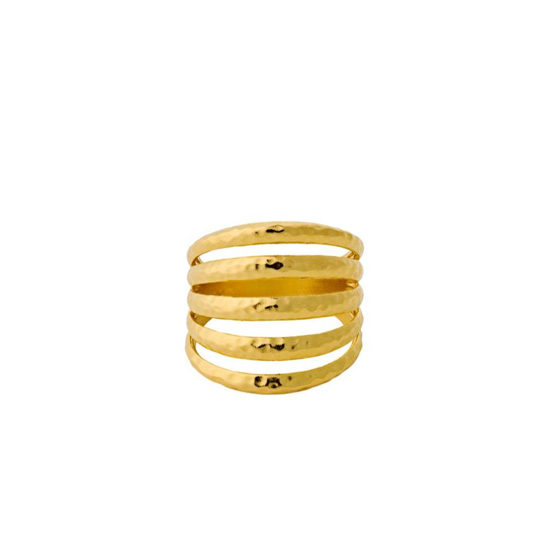 Pernille Corydon Poetry Ring I Forgyldt Sølv - Ringe - R-214-GP-001