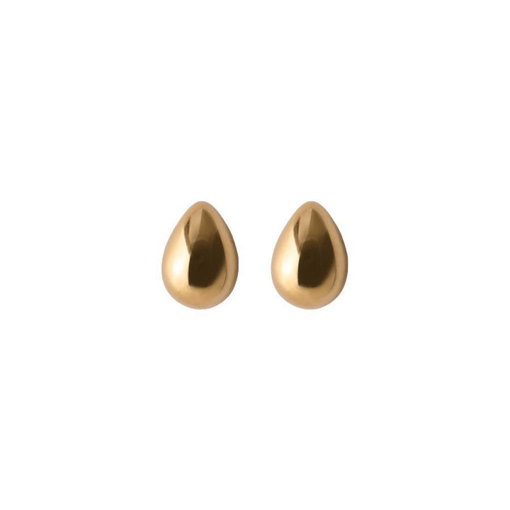 Pernille Corydon Rain Gold Plated Drop Earrings, Smooth Surface, Model E-302-GP