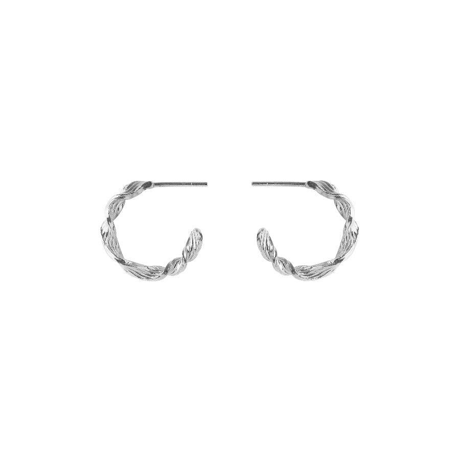 Pernille Corydon Small Dancing Wave Hoops I Sølv - Øreringe - E-488-S