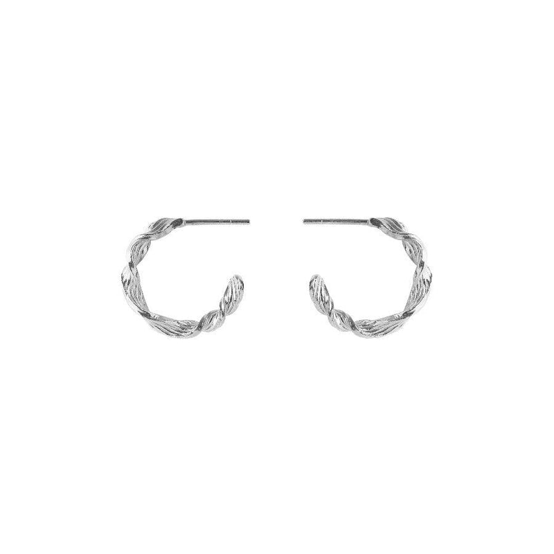 Pernille Corydon Small Dancing Wave Hoops I Sølv - Øreringe - E-488-S