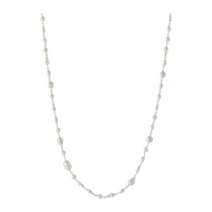 Pernille Corydon White Dreams necklace in silver with white freshwater pearls, Model N-431-S-1.