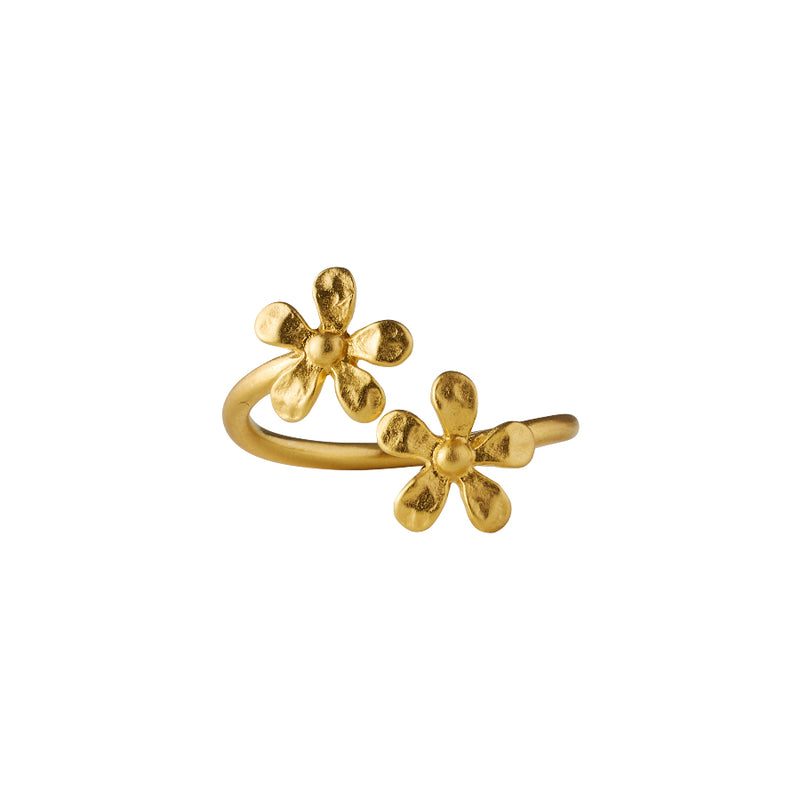 Pernille Corydon Wild Poppy Gold Plated Ring
