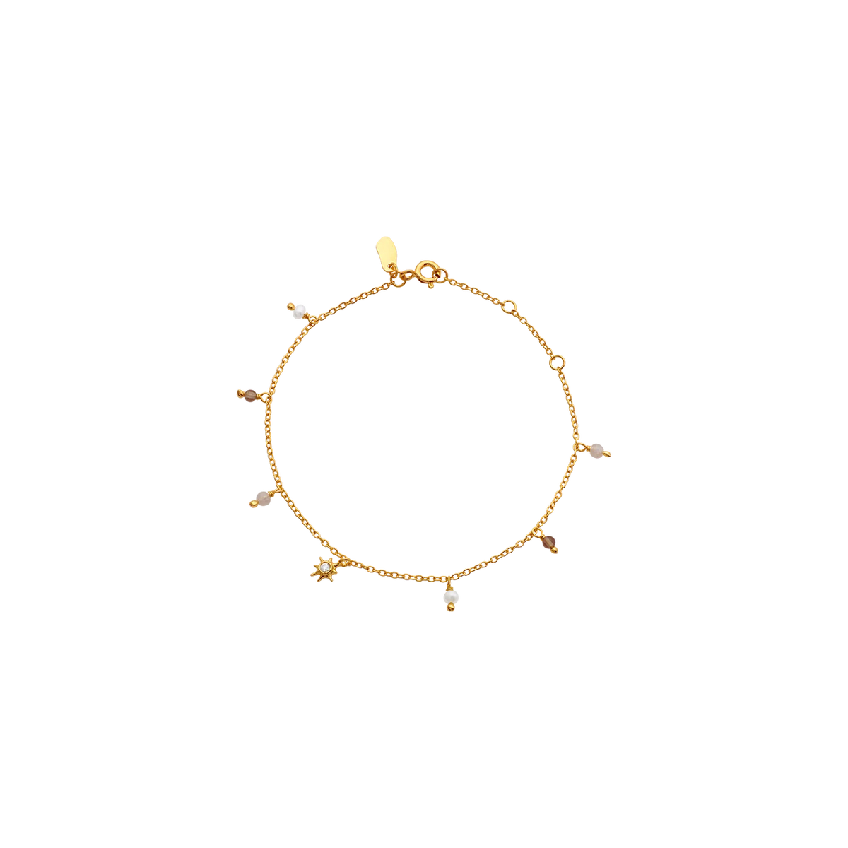 Maanesten Ravi Gold-Plated Bracelet with Freshwater Pearls – 8708A