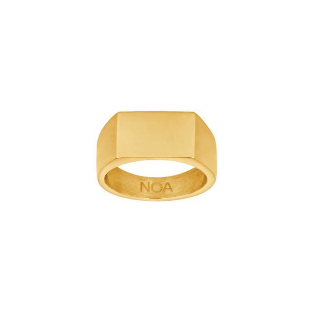 Son of Noa Steel men's ring in gold, wide, matte finish, masculine design. Model 108400228-001.