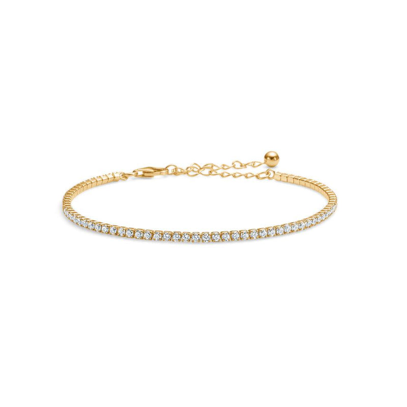 Studio Z Sølv Forgyldt Tennisarmbånd - 7257097 - Armbånd - 7257097