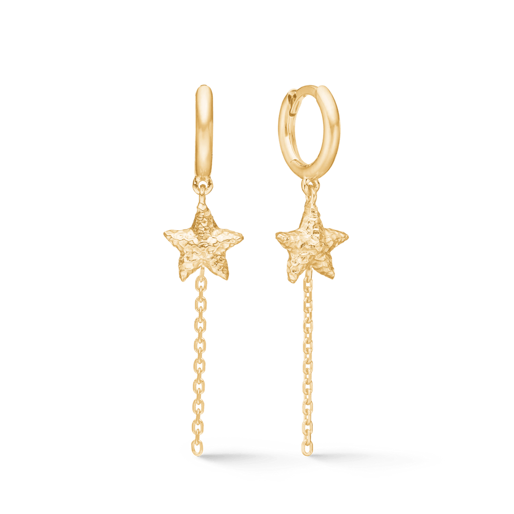 Studio Z Starfish Lustre Forgyldt Øreringe - Øreringe - 7210903