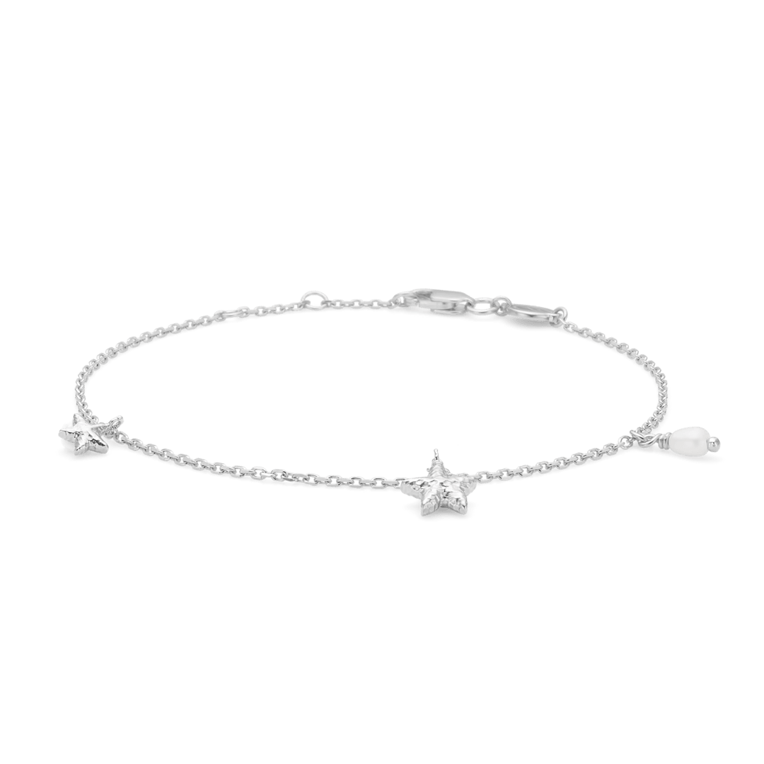 Studio Z Starfish Luster silver bracelet with small starfish, simple and elegant, Model 7153903-1