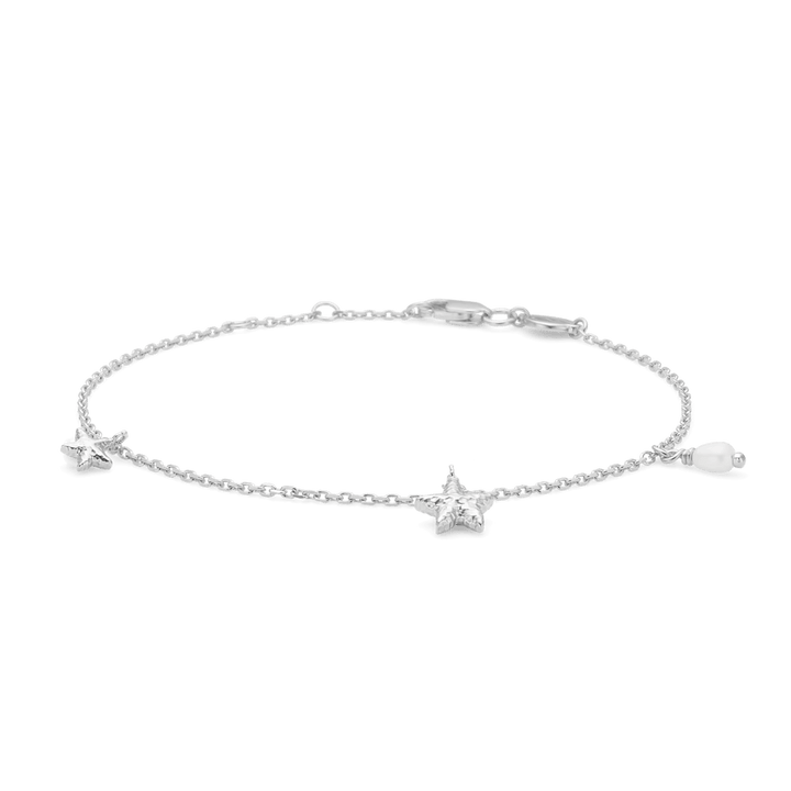 Studio Z Starfish Luster silver bracelet with small starfish, simple and elegant, Model 7153903-1