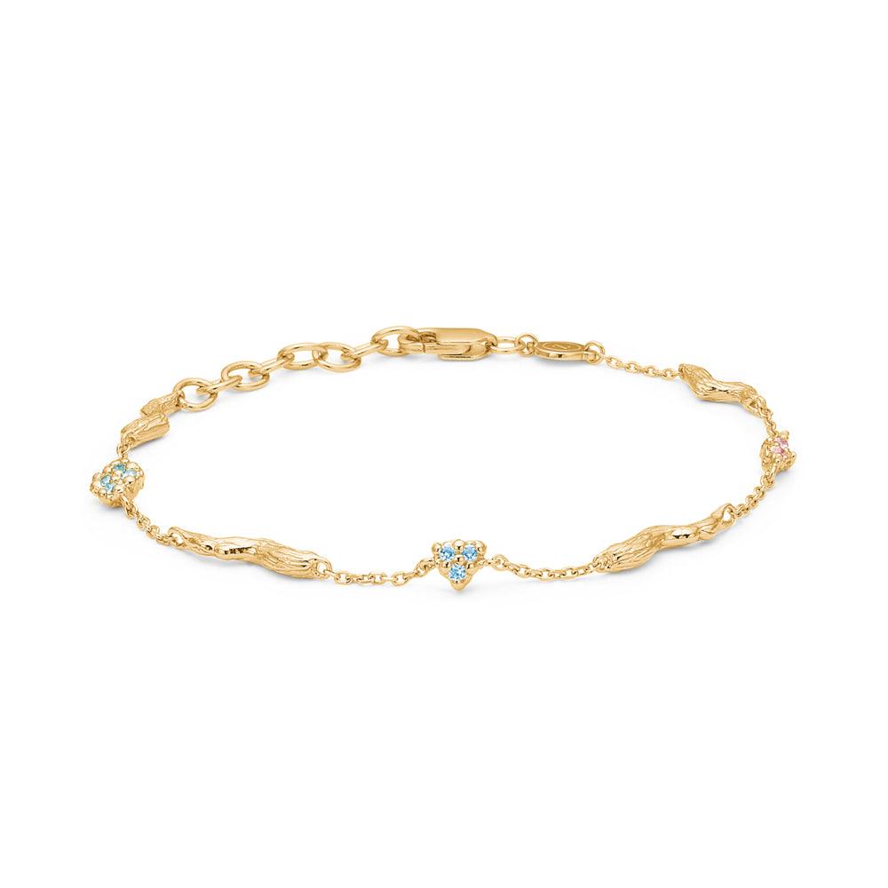 Studio Z Tangled Armbånd Blå, Rosa & Grøne Zirkonia - Armbånd - 7257847