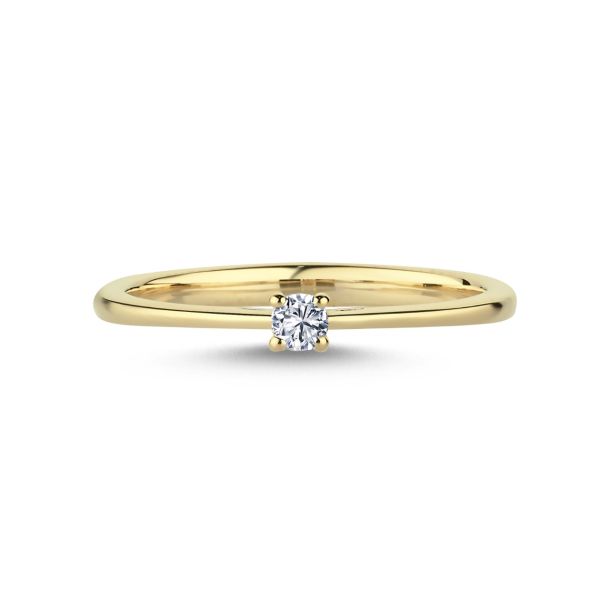 Nuran The One Ring – 14 carat gold with 0.07ct W.si Diamond