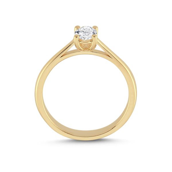Nuran The One Oval Ring – 14 carat gold with 0.50ct W.Si Diamond