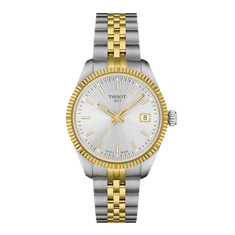 Tissot Ballade 34mm PVD MED GUILLOCHÉ SØLV URSKIVE - Dameure - T1562102203100
