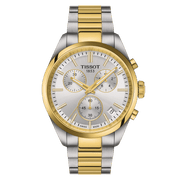 TISSOT PR 100 CHRONOGRAPH PVD WITH SILVER DIAL