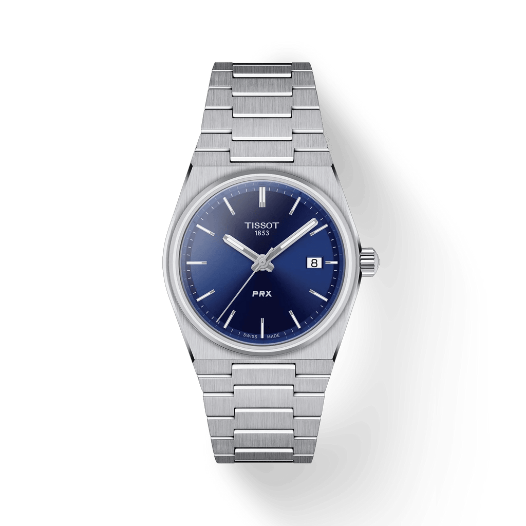 TISSOT PRX MED BLÅ URSKIVE 35MM - Dameure - T1372101104100