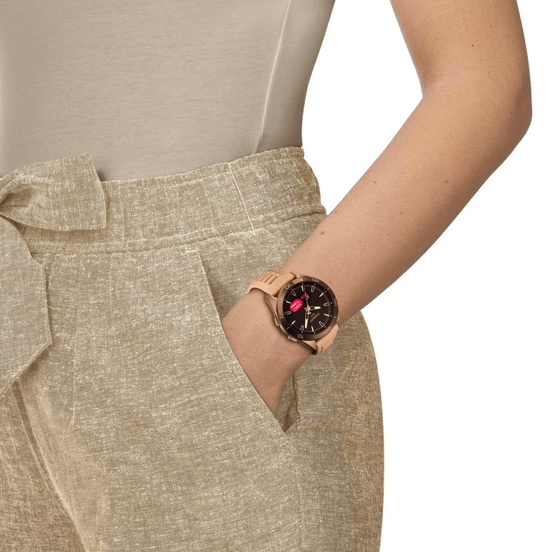 TISSOT T-TOUCH CONNECT SPORT - ROSE GOLD PVD - Dameure - T1534204705105