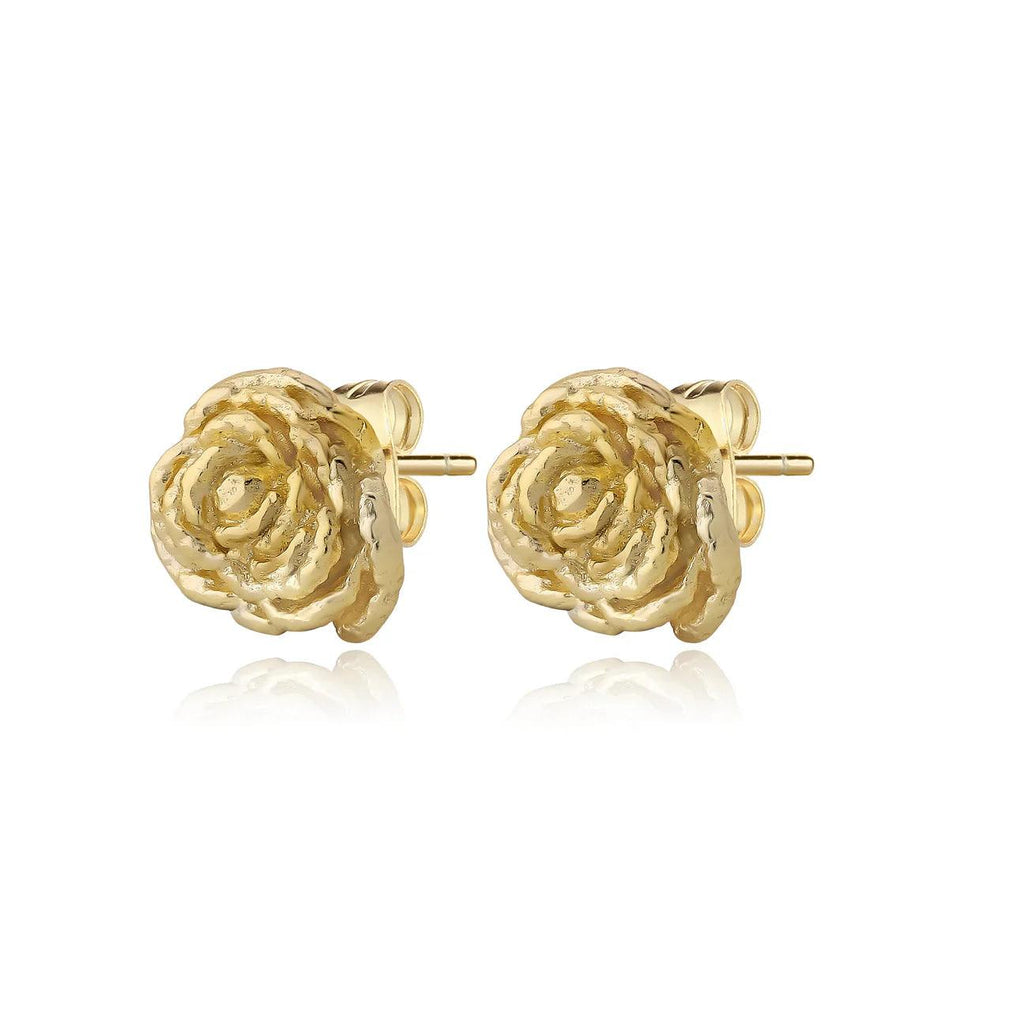 Wioga Diana Forgyldte Rose Ørestikker - Øreringe - E-8811-GP