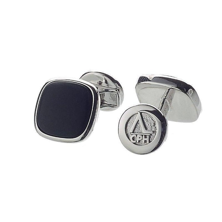 Alexander Lynggaard Hope Cufflinks Onyx shows elegant cufflinks in silver with black onyx detail. Model H31101-1