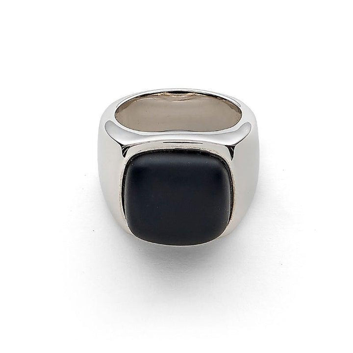 Alexander Lynggaard Ring Hope Signet Black Onyx in silver with black onyx stone, Model H10010-001-1.
