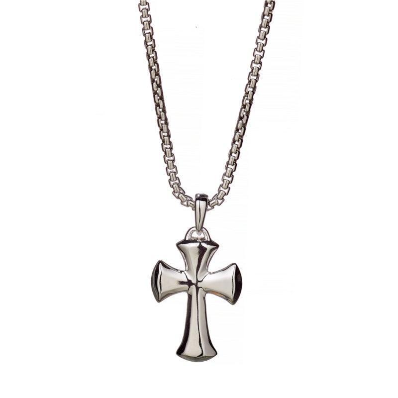 Alexander Lynggaard Silver Necklace Hope Cross with shiny cross pendant in solid silver, Model D24001-1.