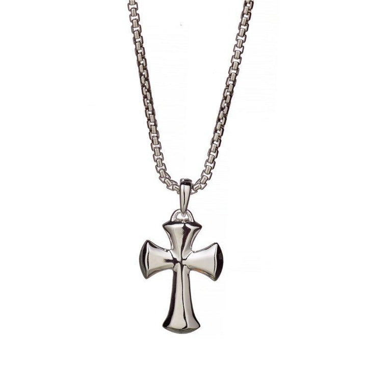 Alexander Lynggaard Silver Necklace Hope Cross with shiny cross pendant in solid silver, Model D24001-1.