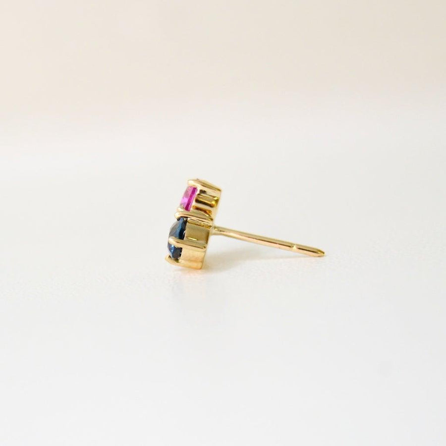 Anpé Atelier Varnaya 18kt Guld Ørestik m. Safirer - Øreringe - 23-Customized1